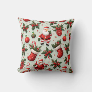 Merry Christmas Throw Pillow 3 クッション