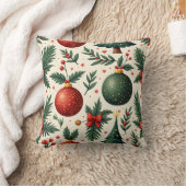 Merry Christmas Throw Pillow 5 クッション (ブランケット)