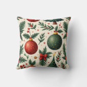 Merry Christmas Throw Pillow 5 クッション (裏面)