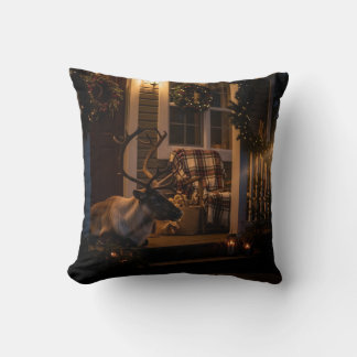 Merry Christmas Throw Pillow –  Reindeer  クッション