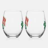 Merry Christmas 'Tis the Season to Sparkle ステムなしワイングラス (左)