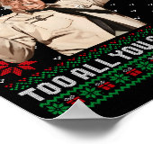 Merry Christmas To All You Sumes Ugly Sweater Vint ポスター (角)