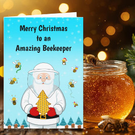 Merry Christmas to an Amazing Beekeeper カード