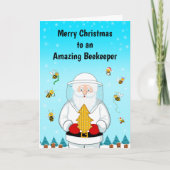 Merry Christmas to an Amazing Beekeeper カード (正面)