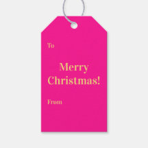 Merry Christmas To From Hot Pink Gold