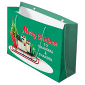 Merry Christmas to Grandma & Grandpa ラージペーパーバッグ (正面アングル)