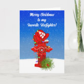 Merry Christmas to my Favorite Firefighter カード (正面)