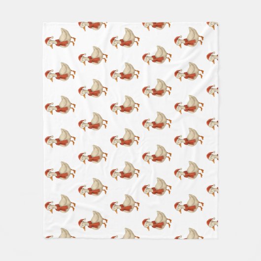 Merry Christmas to my Silly Goose フリースブランケット (正面)