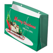 Merry Christmas to Oma & Opa ラージペーパーバッグ (正面アングル)