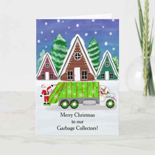 Merry Christmas to our Garbage Collectors カード (正面)