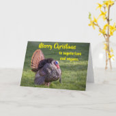 Merry Christmas to vegetarians and vegans. カード (黄色い花)