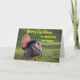 Merry Christmas to vegetarians and vegans. カード