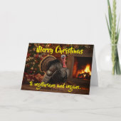 Merry Christmas to vegetarians and vegans. カード (正面)