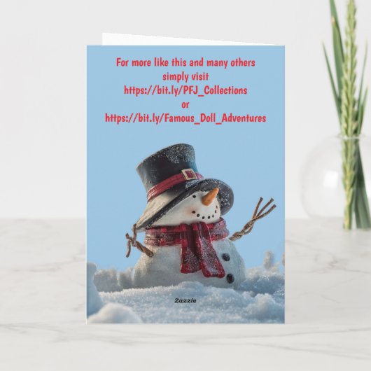 Merry Christmas to vegetarians and vegans. カード (裏面)