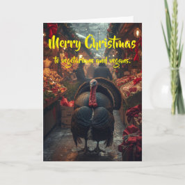 Merry Christmas to vegetarians and vegans. カード