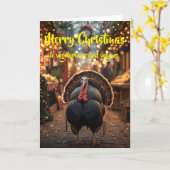 Merry Christmas to vegetarians and vegans. カード (黄色い花)