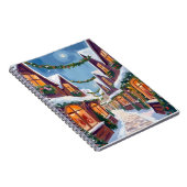 Merry Christmas Town Watercolor Holiday ノートブック (右側)