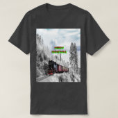 MERRY CHRISTMAS TRAIN Tシャツ (デザイン正面)