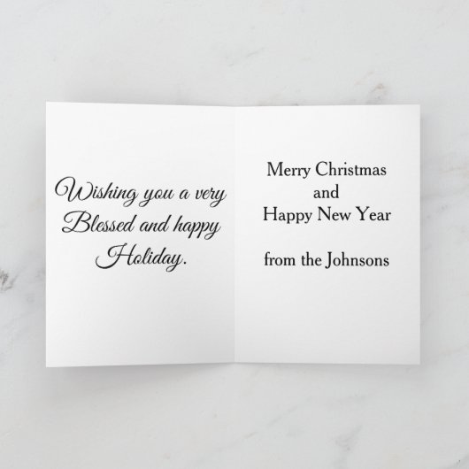 Merry Christmas Tree カード (内部)