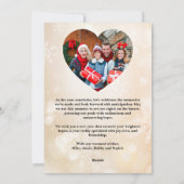 Merry Christmas Tree Custom GIFT Family Name シーズンカード (裏面)