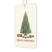 Merry Christmas. Tree (design 1) with gifts カーエアーフレッシュナー (左)