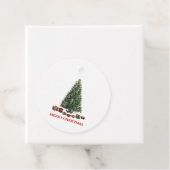 Merry Christmas. Tree (design 1) with gifts フェイバータグ (インサイチュ)
