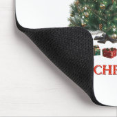 Merry Christmas. Tree (design 1) with gifts マウスパッド (コーナー)