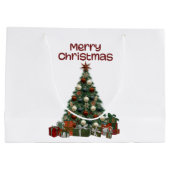 Merry Christmas Tree Gift Bag ラージペーパーバッグ (裏面)