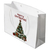 Merry Christmas Tree Gift Bag ラージペーパーバッグ (裏面アングル)