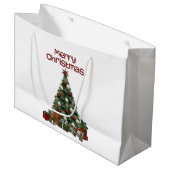 Merry Christmas Tree Gift Bag ラージペーパーバッグ (正面アングル)