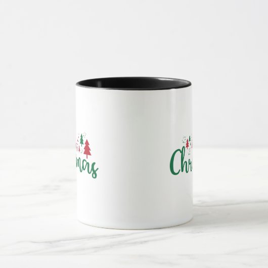 Merry Christmas Tree Holiday Mug, 11 oz マグカップ (中央)