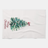 Merry Christmas Tree Kitchen Towel キッチンタオル (横)