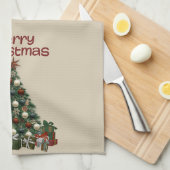 Merry Christmas Tree Kitchen Towels キッチンタオル (四つ折り)