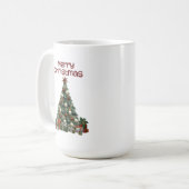 Merry Christmas Tree Mug コーヒーマグカップ (正面左)