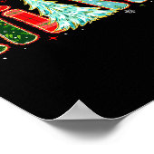 Merry Christmas Tree Plaid Mimi Aesthetic Mom Mama ポスター (角)