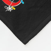 Merry Christmas Tree Plaid Us Flag Snowflake Xmas  フリースブランケット (角)