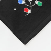 Merry Christmas Tree Plaid Us Flag Snowflake Xmas  フリースブランケット (角)