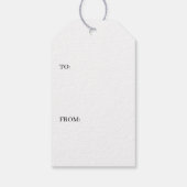 Merry Christmas Tree Red & Green Tartan To From ギフトタグ (裏面)