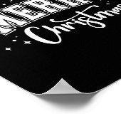 Merry Christmas Tree Santa Xmas Family Matching Pa ポスター (角)