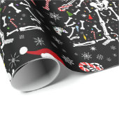 Merry Christmas Tree Skeleton Pattern ラッピングペーパー (ロールコーナー)