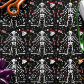 Merry Christmas Tree Skeleton Pattern 薄葉紙
