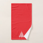 Merry Christmas Tree Towel Set Minimalist バスタオルセット (ハンドタオル)