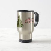 Merry Christmas Tree Travel Commuter Coffee Mug トラベルマグ (正面右)