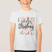 Merry Christmas Trees, Christmas Graphic tee トライブレンドＴシャツ (正面)