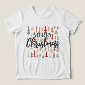 Merry Christmas Trees, Christmas Graphic tee トライブレンドＴシャツ