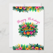 Merry Christmas Tropical Coastal Photo シーズンカード (裏面)