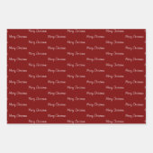 Merry Christmas Tropical Palm Trees Beach Holiday ラッピングペーパーシート (正面2)