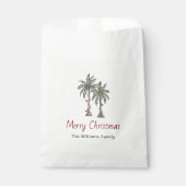 Merry Christmas Tropical Palm Trees Party   フェイバーバッグ (正面)