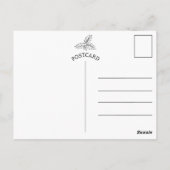 Merry Christmas Two  Loving Birds ポストカード (裏面)