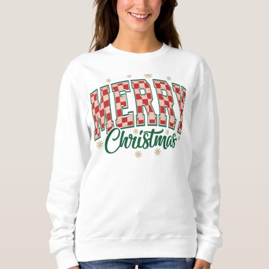 Merry Christmas Varsity Letter Sweatshirt スウェットシャツ (正面)